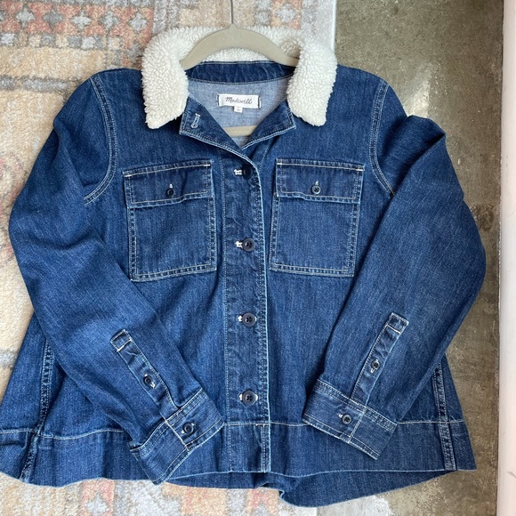 Madewell Denim Jacket with Detailed Collar